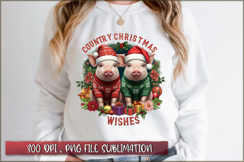 Country christmas wishes Sublimation Sublimation Shetara Begum 