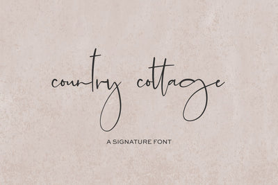 Country Cottage Script Font Beck McCormick 