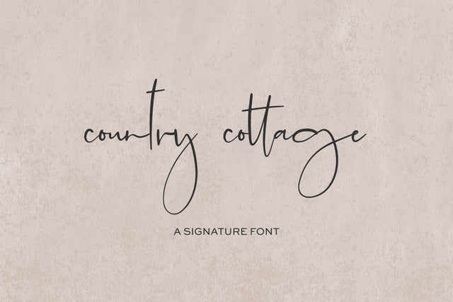 Country Cottage Script Font Beck McCormick 