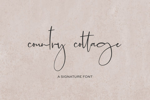 Country Cottage Script Font Beck McCormick 