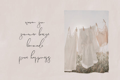 Country Cottage Script Font Beck McCormick 