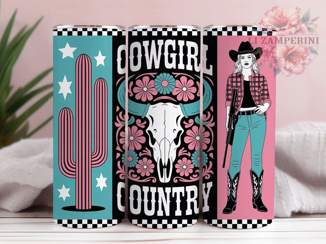 Country Cowgirl Western Tumbler, Western Tumbler Design, Rustic 20oz Wrap, Sublimation Design, Country Girl Gift, Stylish Cowgirl Wrap, Western Lifestyle Tumbler Sublimation Li Zamperini 