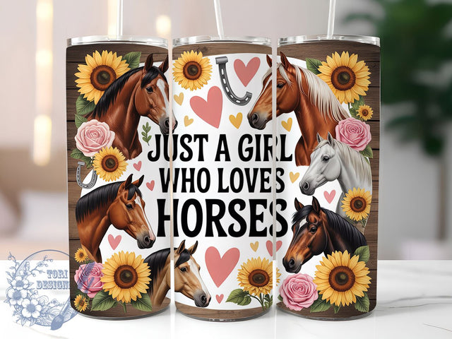 Country Equestrian Horse Tumbler, Horse Tumbler, Rustic 20oz Wrap, Sublimation Design, Stylish Gift Idea, Equestrian Wrap, Country Horse Tumbler Sublimation ToriDesigns 