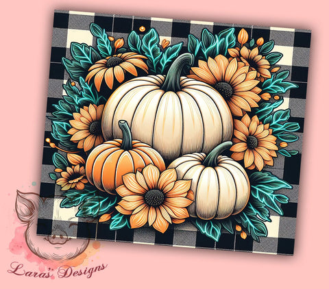Country Fall 20 oz Skinny Tumbler Sublimation Design, Straight & Tapered Tumbler Png, Pumpkin Fall Tumbler Png, Digital Download PNG Sublimation Lara' s Designs 