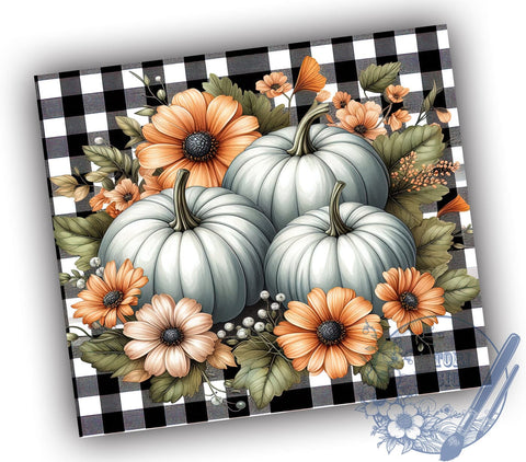 Country Fall 20oz Skinny Tumbler PNG, Pumpkin Fall Tumbler Sublimation Wrap, Straight & Tapered Tumbler Wrap, Instant Digital Download Sublimation ToriDesigns 