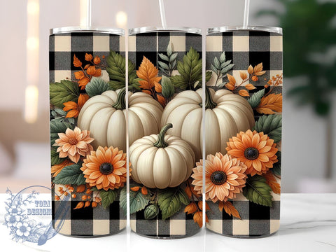Country Fall 20oz Skinny Tumbler PNG, Pumpkin Fall Tumbler Sublimation Wrap, Straight & Tapered Tumbler Wrap, Instant Digital Download Sublimation ToriDesigns 