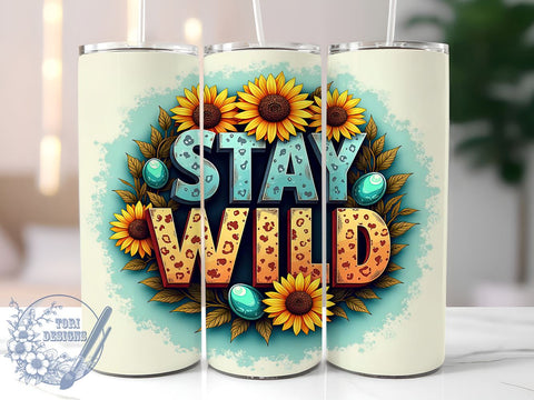 Country Girl, Stay Wild, 20oz Tumbler, Sublimation Design, Rustic Decor, Digital Download, Cowgirl Style Sublimation ToriDesigns 