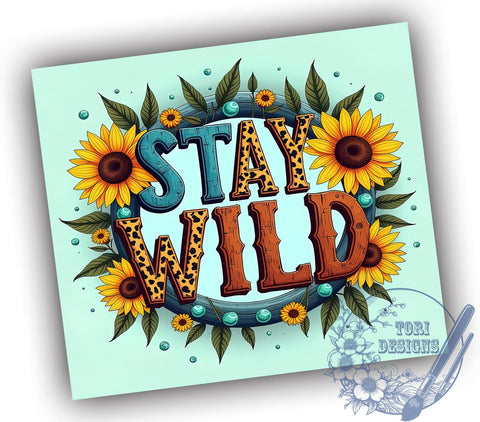 Country Girl, Stay Wild, 20oz Tumbler, Sublimation Design, Rustic Decor, Digital Download, Cowgirl Style Sublimation ToriDesigns 