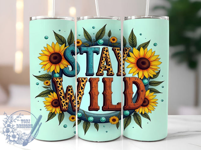 Country Girl, Stay Wild, 20oz Tumbler, Sublimation Design, Rustic Decor, Digital Download, Cowgirl Style Sublimation ToriDesigns 