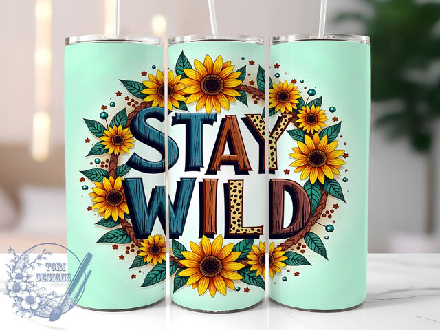 Country Girl, Stay Wild, 20oz Tumbler, Sublimation Design, Rustic Decor, Digital Download, Cowgirl Style Sublimation ToriDesigns 