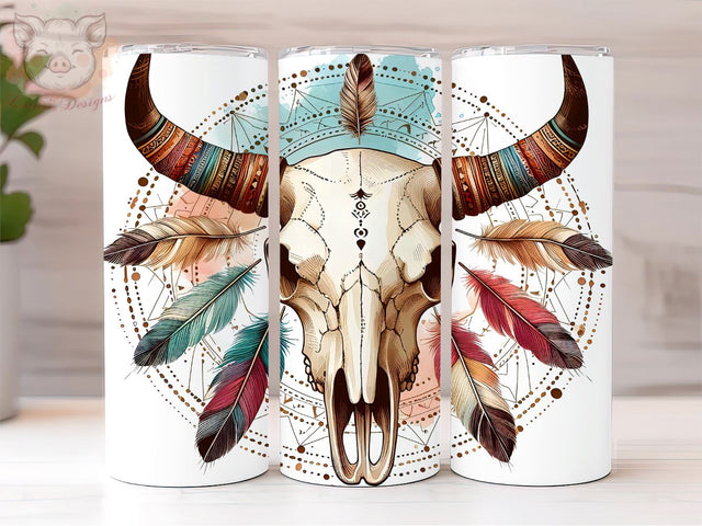 Country Girl Tumbler, Boho Cow Skull Tumbler Wrap, Cowhide PNG, Sublimation Design, Digital, Digital Download PNG Sublimation Lara' s Designs 