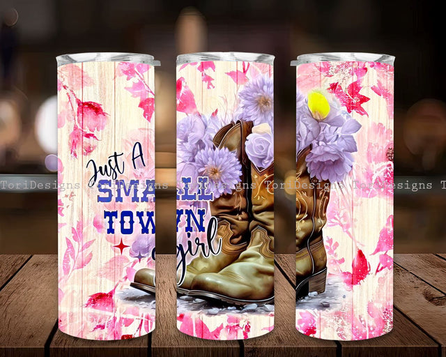 Country Girl Tumbler Design, Western Girl Rustic Wood Sublimation Designs Downloads Sublimation ToriDesigns 