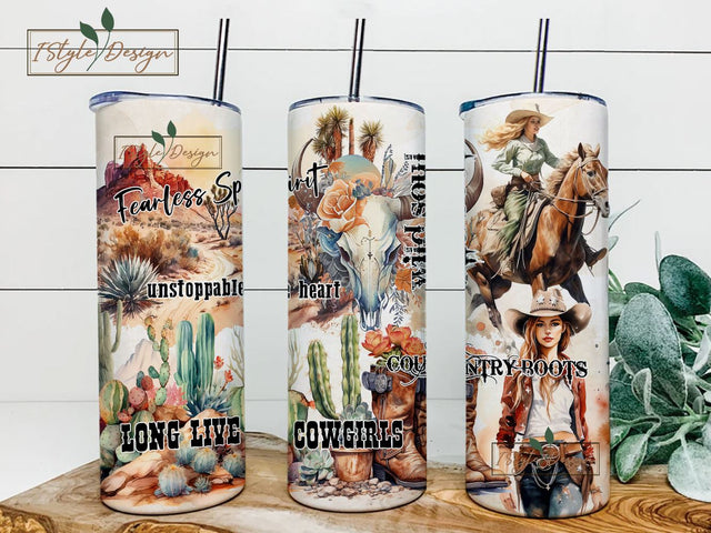 Country Girl Tumbler Digital Tumbler Wrap Png Digital 20 oz Sublimation Download Sublimation iStyleDesign 