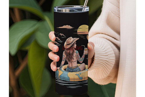 Country Girl Tumbler Wrap 20oz Sublimation DesignSVG 