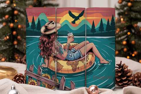 Country Girl Tumbler Wrap 20oz Sublimation DesignSVG 