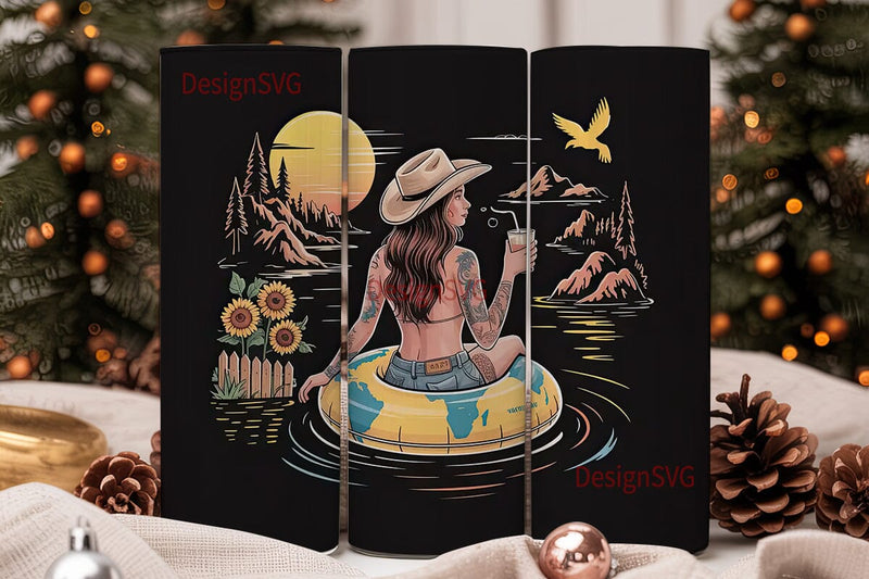 Country Girl Tumbler Wrap 20oz Sublimation DesignSVG 