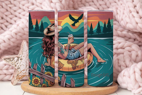 Country Girl Tumbler Wrap 20oz Sublimation DesignSVG 