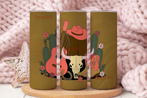 Country Girl Western Tumbler Wrap Sublimation DesignSVG 