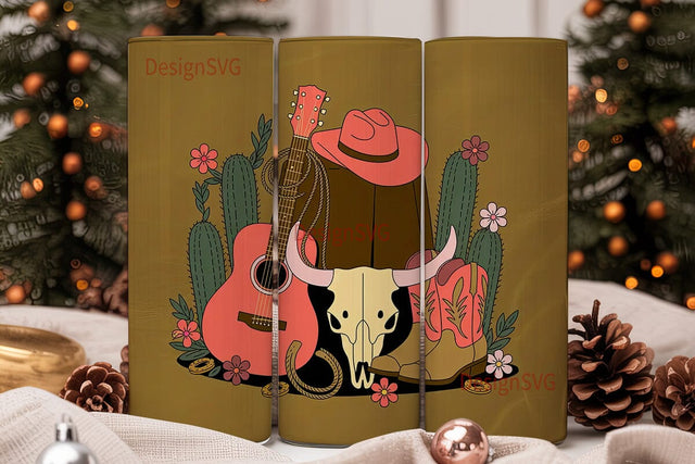 Country Girl Western Tumbler Wrap Sublimation DesignSVG 
