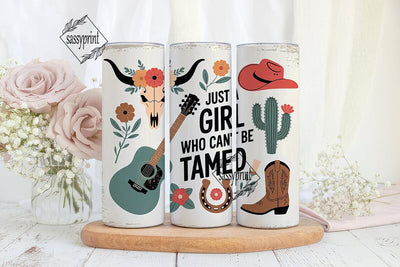Country Girl Western Vibe 20oz Tumbler Sublimation sassyprint 