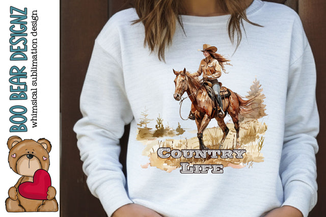 Country Life Clipart Sublimation Boo Bear Designz 
