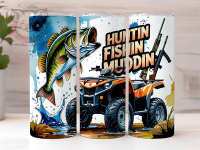 Country Life Hunting Fishing Tumbler, Muddin Tumbler Wrap, 20oz Sublimation Tumbler, Country Life Tumbler, Outdoor Sports Tumbler, Rustic Western Tumbler, Southern Lifestyle Tumbler Sublimation Lara' s Designs 