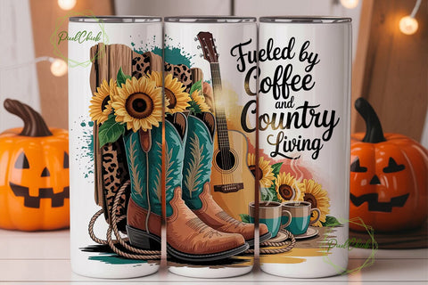 Country Life Tumbler Wrap PNG Sublimation PixelChick 