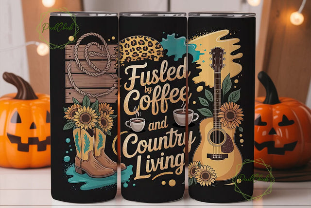 Country Life Tumbler Wrap PNG Sublimation PixelChick 