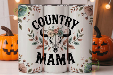 Country Mama 20oz Tumbler Wrap Sublimation PixelChick 