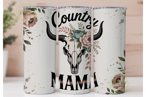 Country Mama 20oz Tumbler Wrap Sublimation PixelChick 