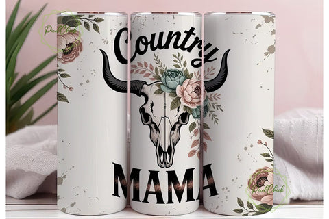 Country Mama 20oz Tumbler Wrap Sublimation PixelChick 