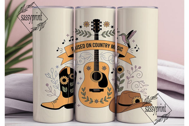 Country Music 20oz Tumbler Wrap Sublimation sassyprint 