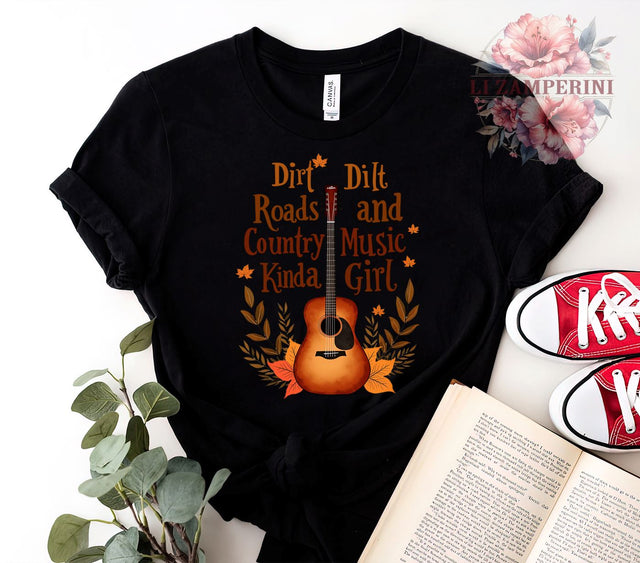 Country Music, Dirt Roads, Music Clipart, Country Life, Digital Download, Rustic Design, Southern Charm, Music Lover Sublimation Li Zamperini 