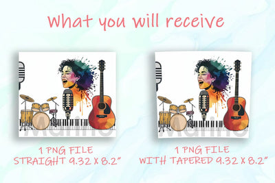 Country Music Lover Watercolor Tumbler Sublimation DesignSVG 