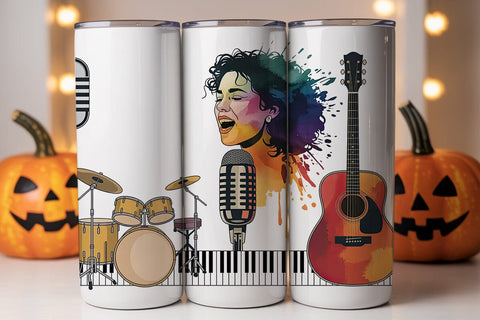 Country Music Lover Watercolor Tumbler Sublimation DesignSVG 