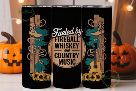Country Music Tumbler Design Sublimation PixelChick 
