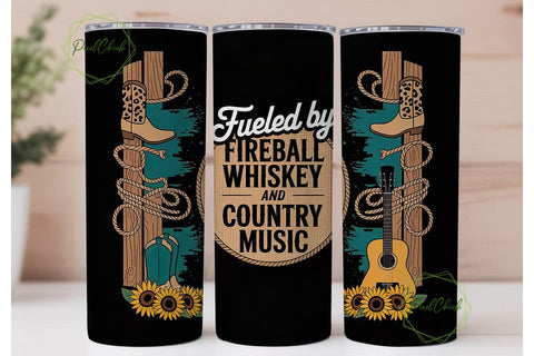 Country Music Tumbler Design Sublimation PixelChick 