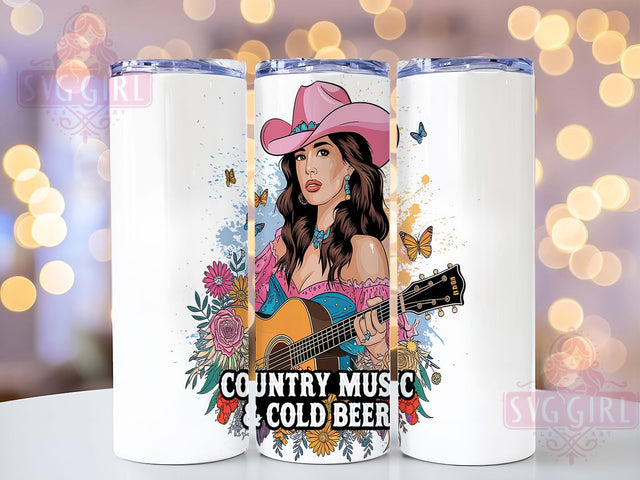Country Music Western Sunflower Tumbler, Western Sunflower Tumbler, Rustic Music Lover Tumbler, 20oz Tumbler Sublimation, Cowgirl Aesthetic Tumbler, Digital Tumbler Wrap, Southern Country Tumbler Sublimation SvggirlplusArt 
