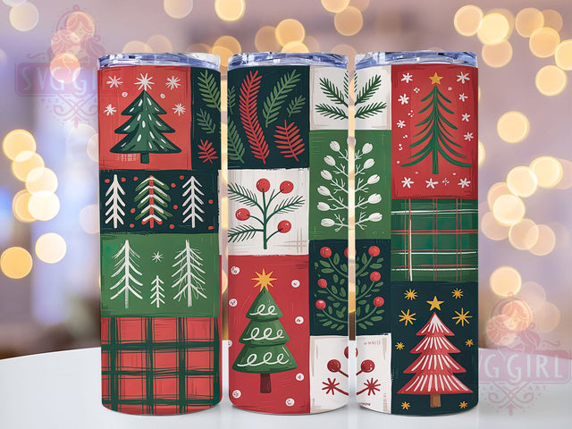 Country Rustic Christmas Trees Tumbler, Rustic Holiday Sublimation Design, Festive Cup Art, 20oz Xmas Tumbler, Whimsical Tree Mug, Stylish Christmas Cup, Cozy Holiday Wrap Sublimation SvggirlplusArt 