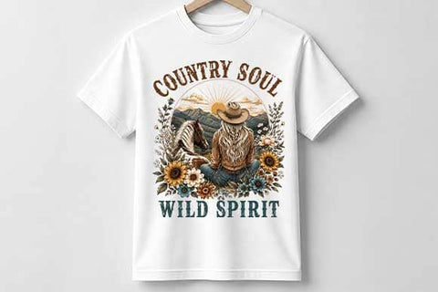 Country Soul PNG | Wild Spirit Western Cowgirl Digital Download SVG BillahCrafts 