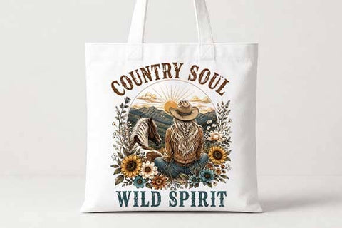 Country Soul PNG | Wild Spirit Western Cowgirl Digital Download SVG BillahCrafts 