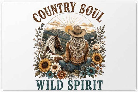 Country Soul PNG | Wild Spirit Western Cowgirl Digital Download SVG BillahCrafts 