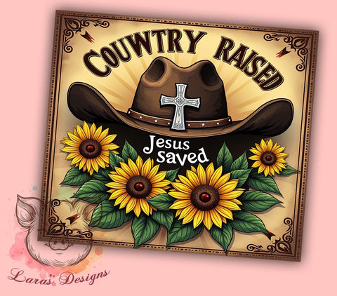 Country Tumbler, Jesus Saved Gift, Southern Pride Drinkware, Christian Sublimation, Rustic Decor, Faith-Based Gifts, Inspirational Tumbler Sublimation Lara' s Designs 