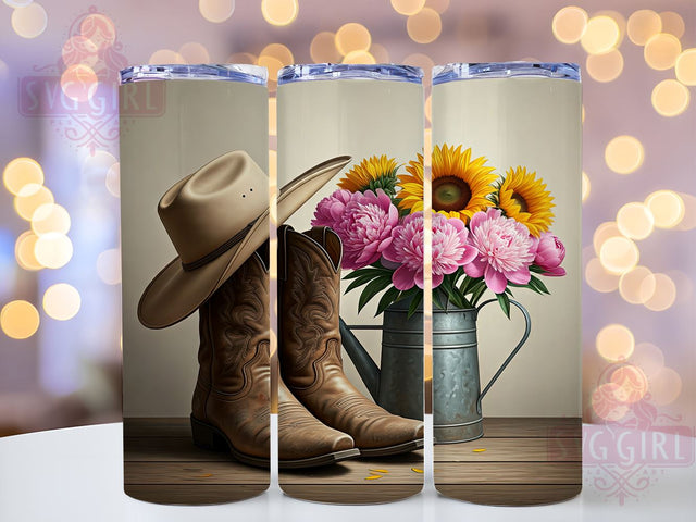 Country Vibes Cowgirl Tumbler Wrap, Cowgirl Tumbler, Country Vibes Design, 20oz Wrap, Sublimation Design, Western Drinkware, Rustic Tumbler, High-Resolution Print Sublimation SvggirlplusArt 