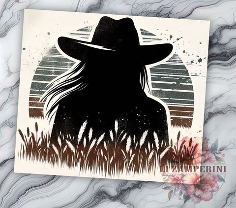 Country Western 20oz Tumbler Wrap PNG, Cowgirl Tumbler Png, Straight & Tapered Tumbler Wrap, Instant Digital Download Sublimation Li Zamperini 