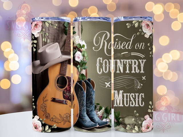 Country Western Music Lover Tumbler Wrap, Rustic Music Lover Tumbler, 20oz Tumbler Sublimation, Southern Lifestyle Tumbler, Digital Tumbler Wrap, Cowgirl Music Tumbler Sublimation SvggirlplusArt 