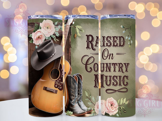 Country Western Music Lover Tumbler Wrap, Rustic Music Lover Tumbler, 20oz Tumbler Sublimation, Southern Lifestyle Tumbler, Digital Tumbler Wrap, Cowgirl Music Tumbler Sublimation SvggirlplusArt 