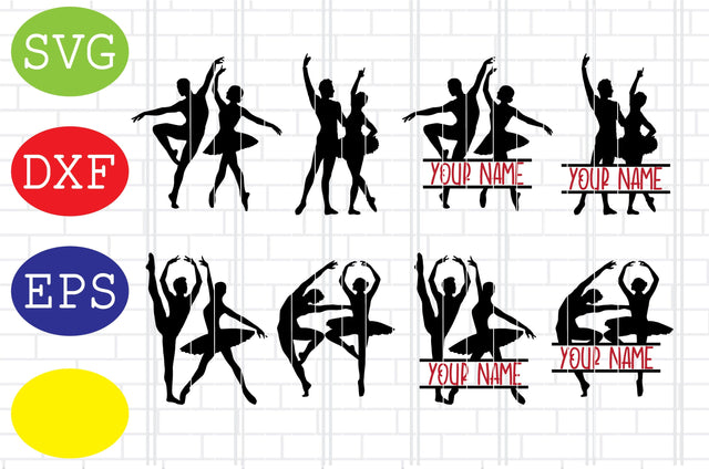 Couple Ballet Dancing Svg, Jpg, Eps, Dxf Files SVG DigitalSvgFiles 