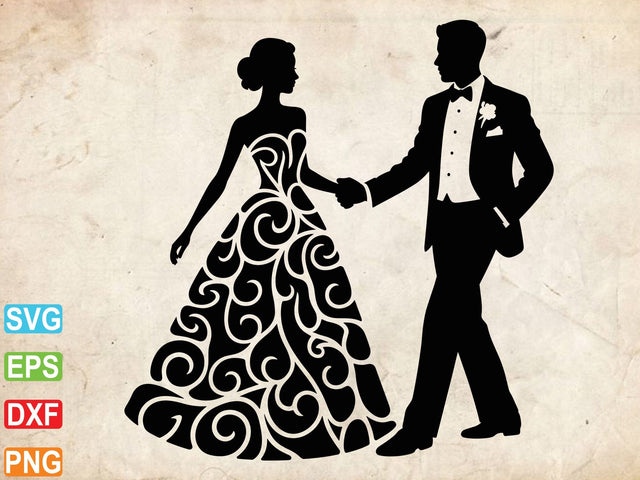 Couple Dancing Svg, Couple Dancing Clipart SVG Creativeart88 