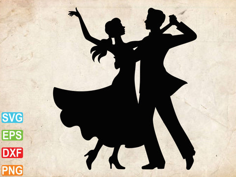 Couple Dancing Svg, Couple Dancing Clipart SVG Creativeart88 